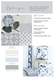Hydrangeas Soft Blue Moodboard - Hydrangea Lane Home
