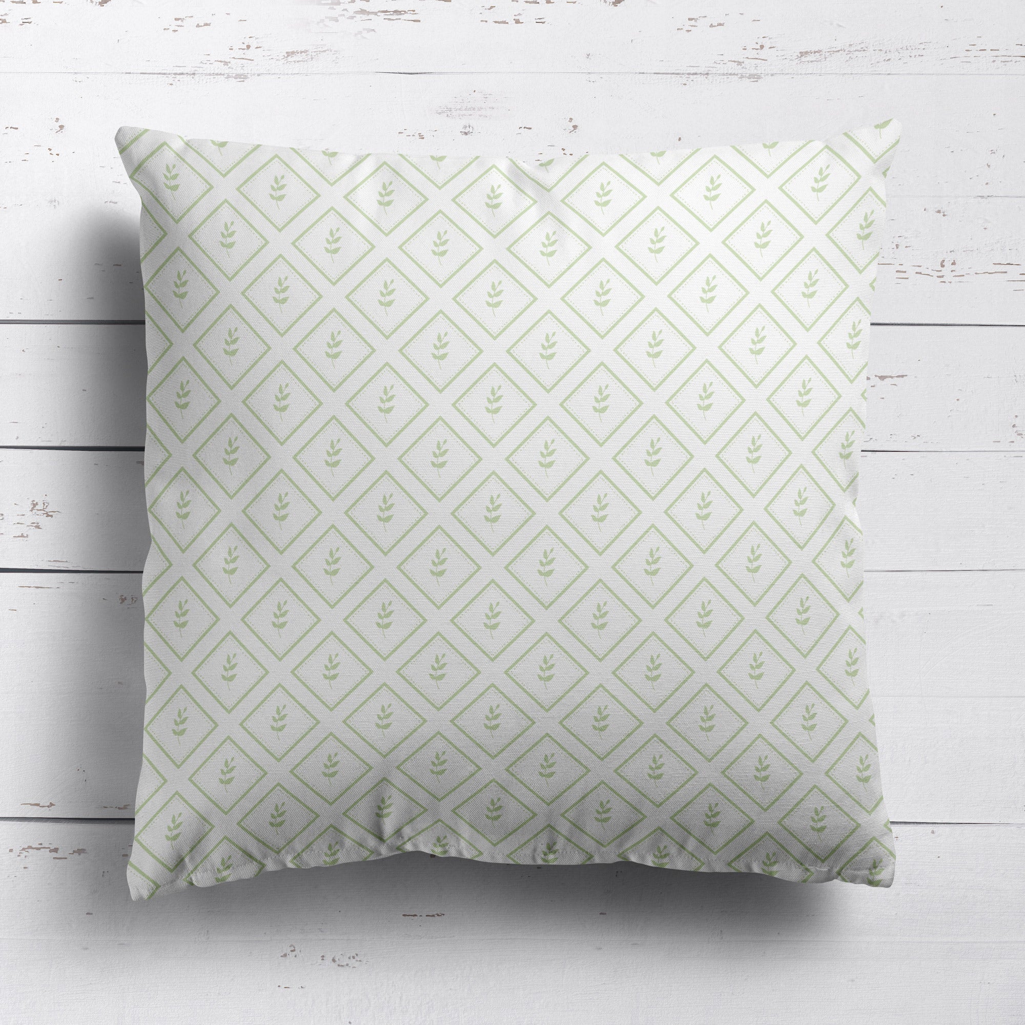 Little Leaf Cushion - Greens - Hydrangea Lane Home