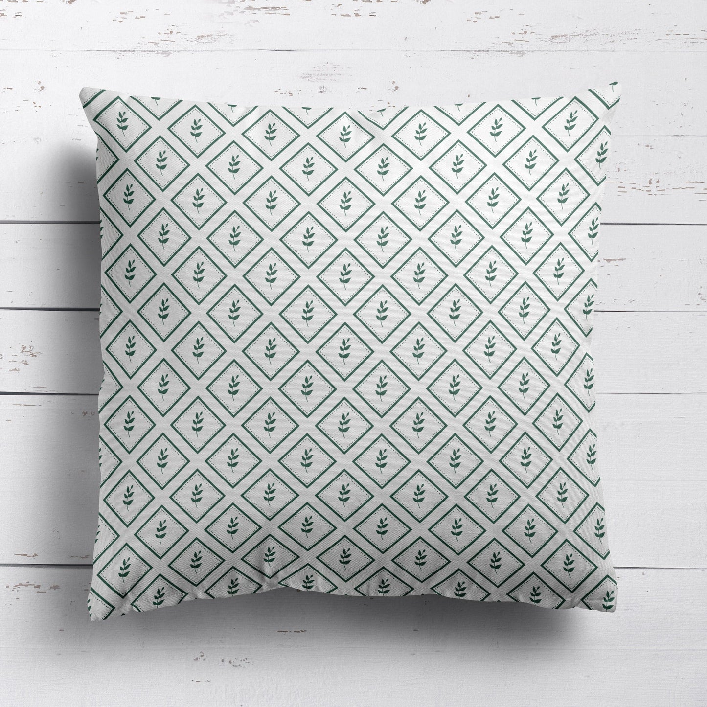 Little Leaf Cushion - Greens - Hydrangea Lane Home