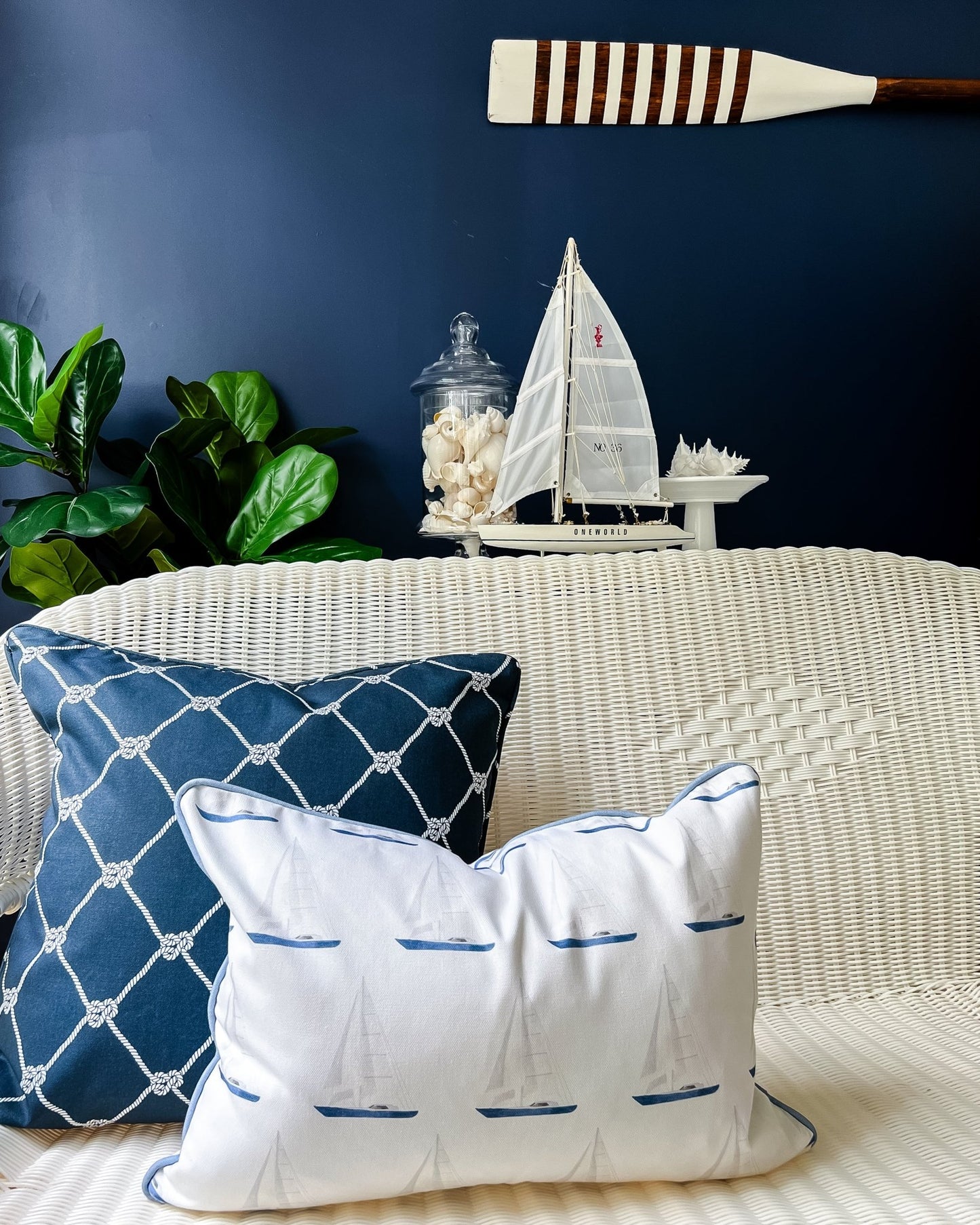 Sail Boat Cushion - Hydrangea Lane Home