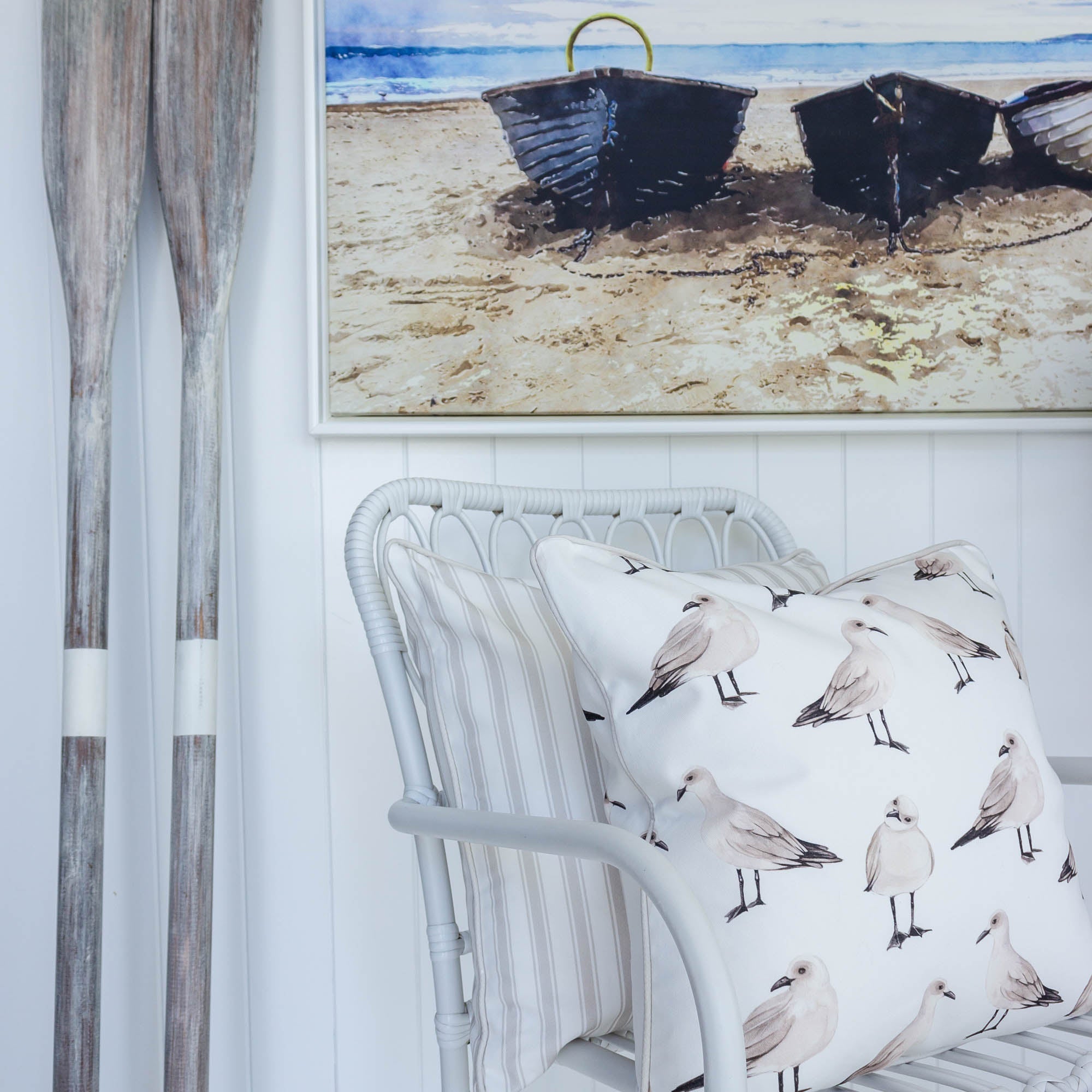 Seagull Cushion - Hydrangea Lane Home