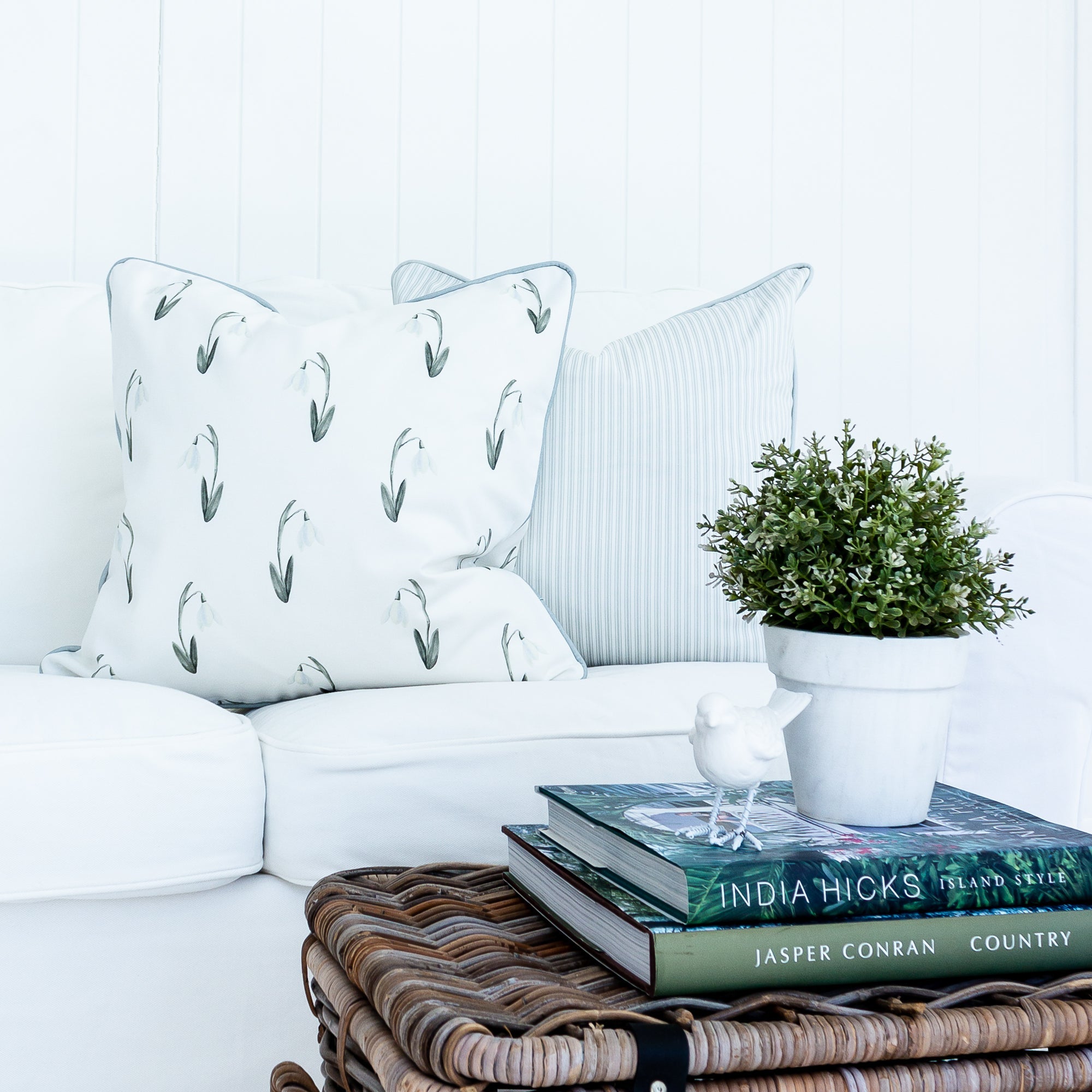 Snow Drop Cushion - Hydrangea Lane Home