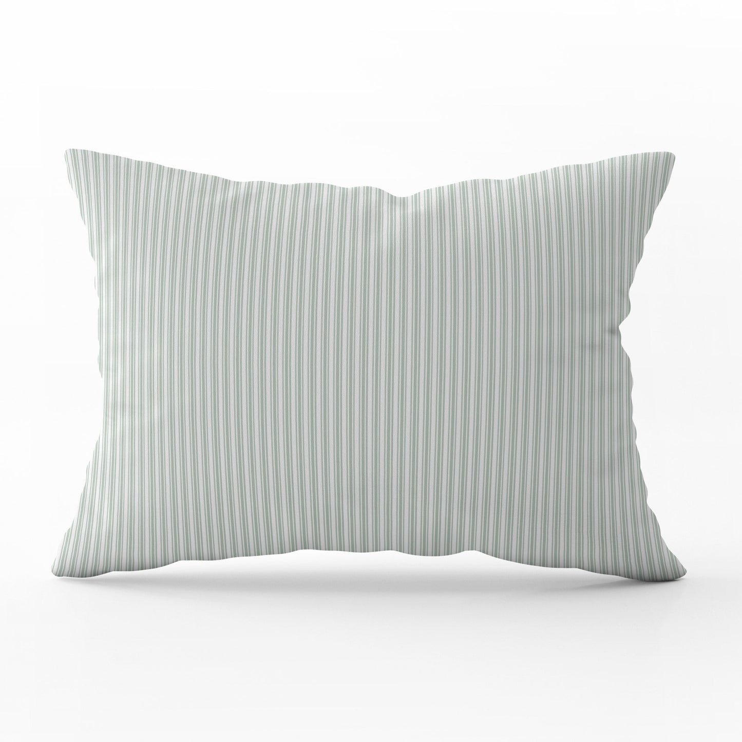Ticking Stripe Cushion - Greens - Hydrangea Lane Home