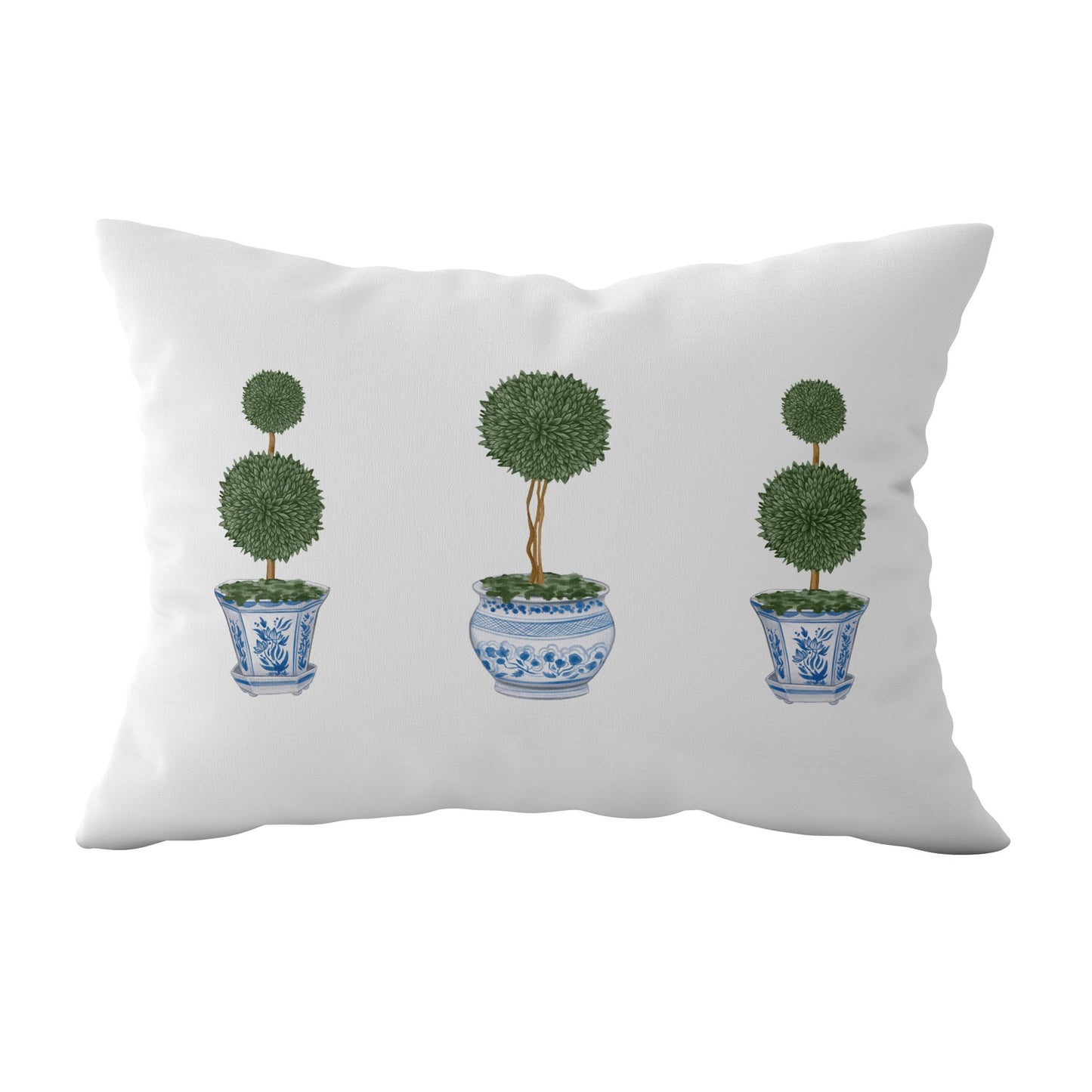 Topiary Chinoiserie Cushion - Hydrangea Lane Home