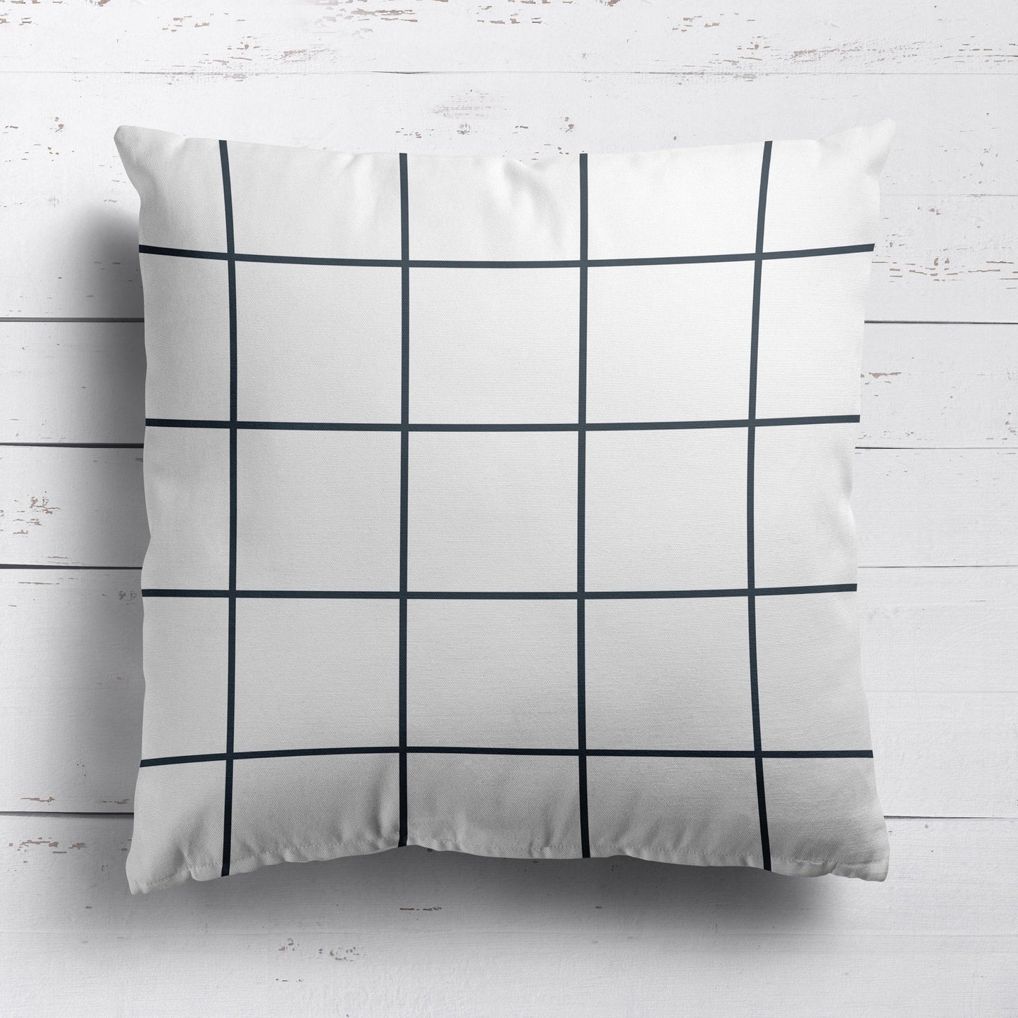 Window Pane Check Cushion - Neutrals - Hydrangea Lane Home
