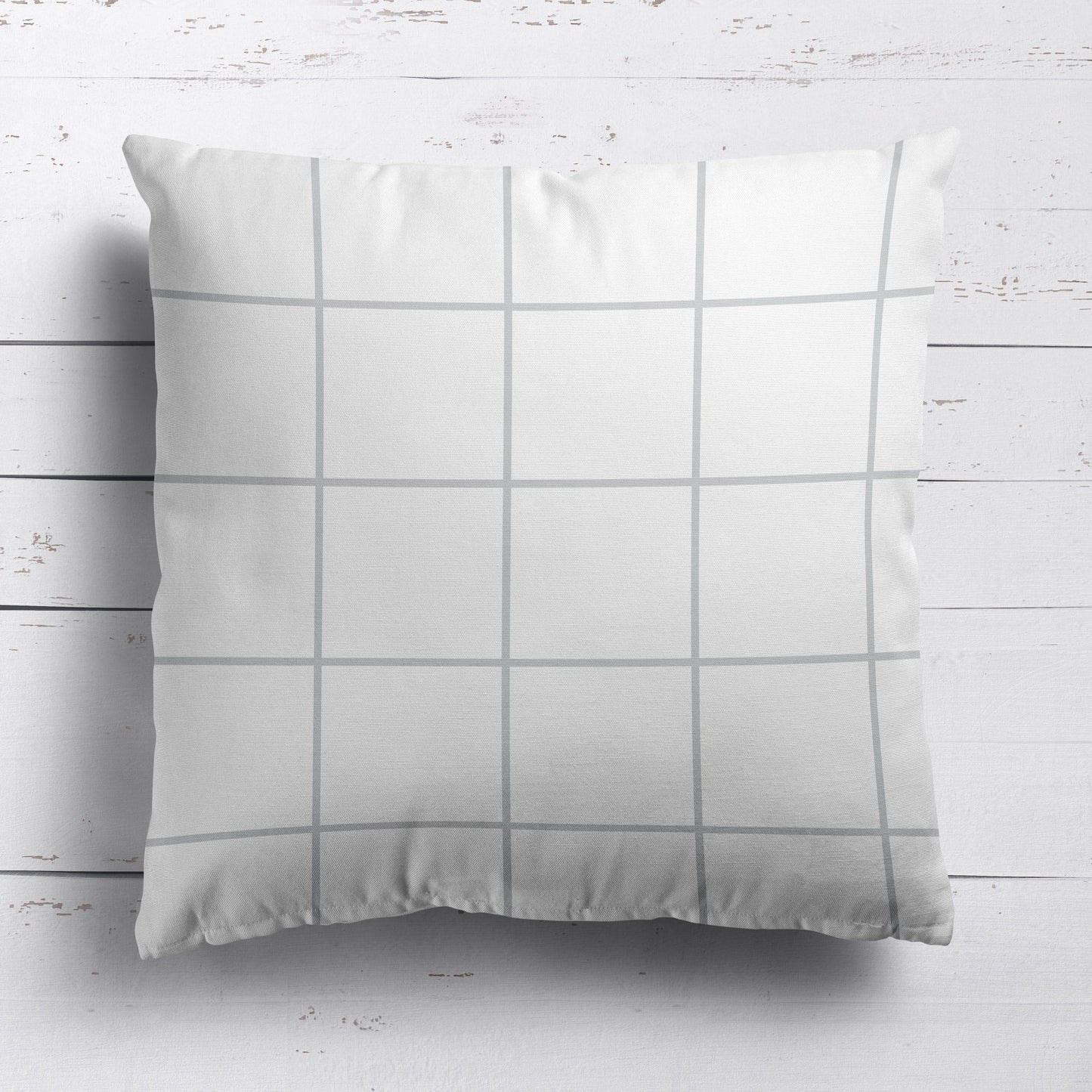 Window Pane Check Cushion - Neutrals - Hydrangea Lane Home