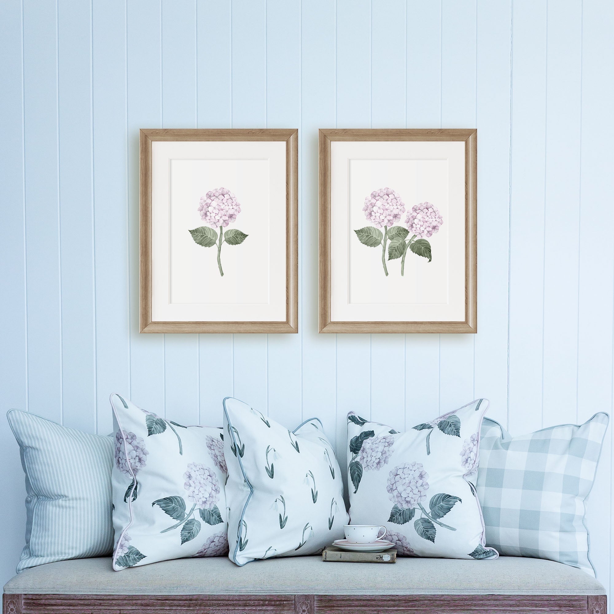 Design Collection - Summer Hydrangeas Pink - Hydrangea Lane Home