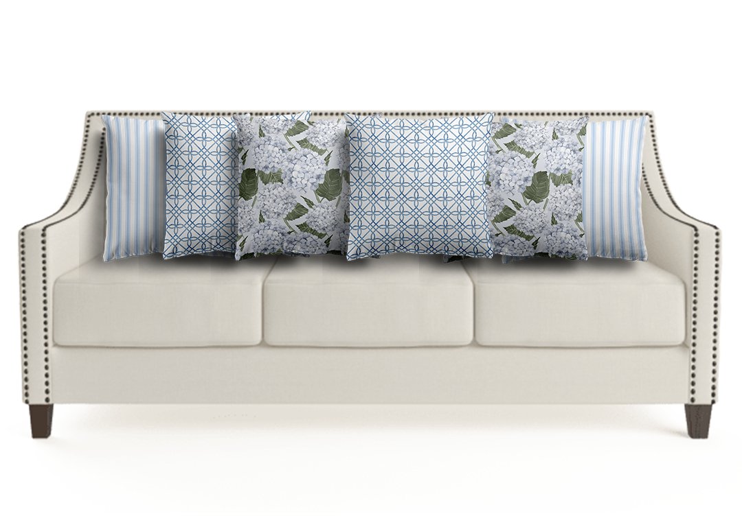 How to Arrange Cushions - Hydrangea Lane Home
