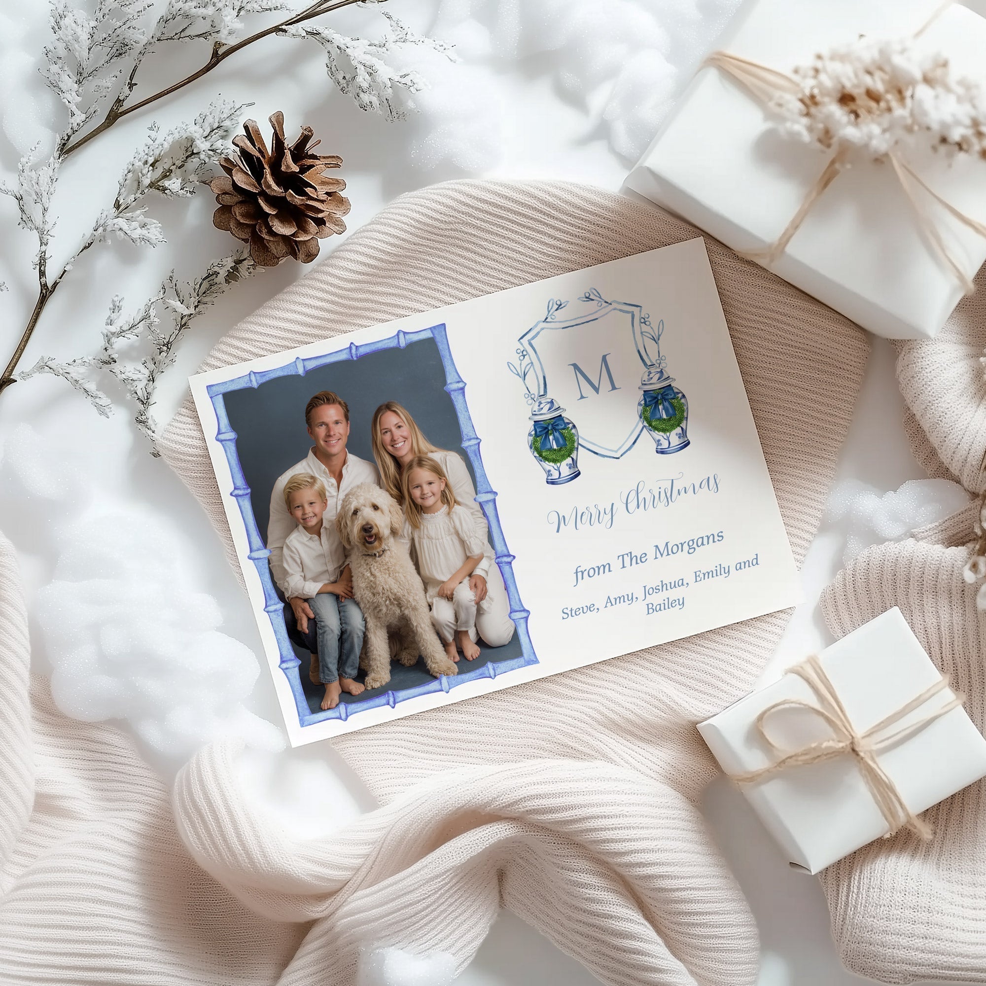 Personalized Christmas Greeting Cards & Invitations - Hydrangea Lane Home