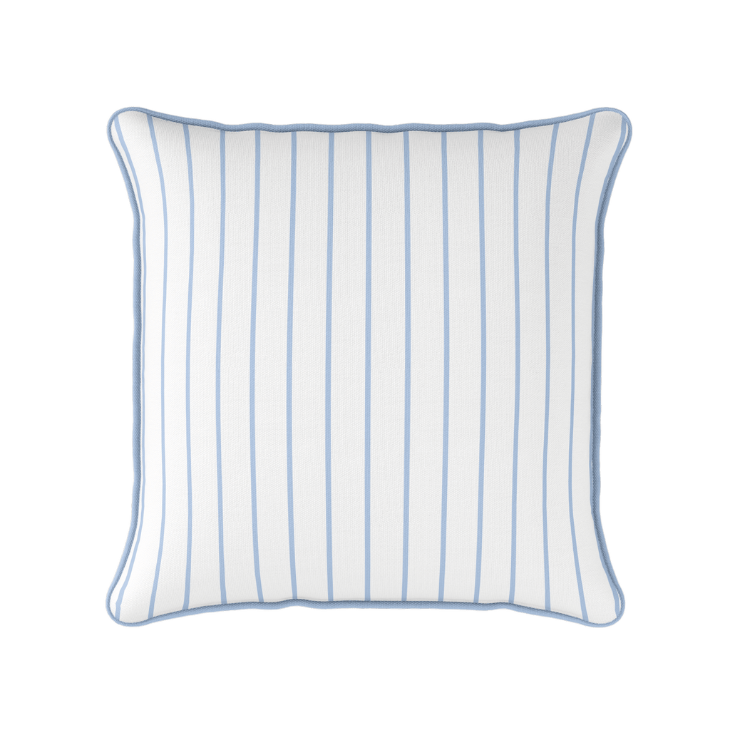 Breton Stripe Fabric - Cornflower