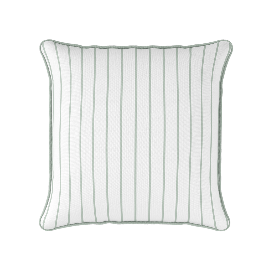 Breton Stripe Fabric - Eau De Nil