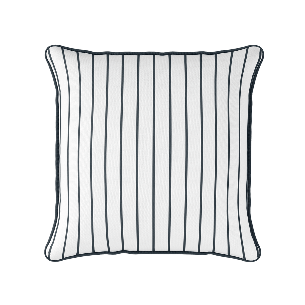 Breton Stripe Fabric - Graphite