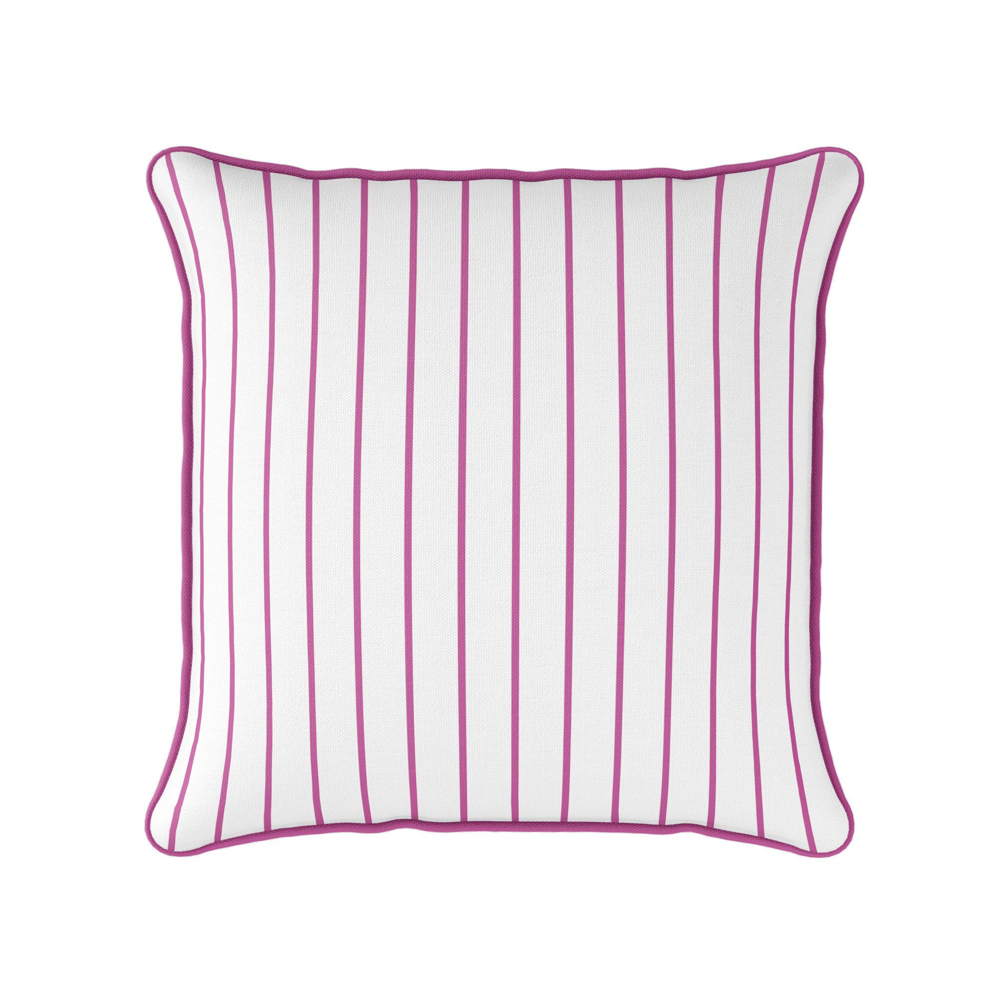 Breton Stripe Fabric - Raspberry