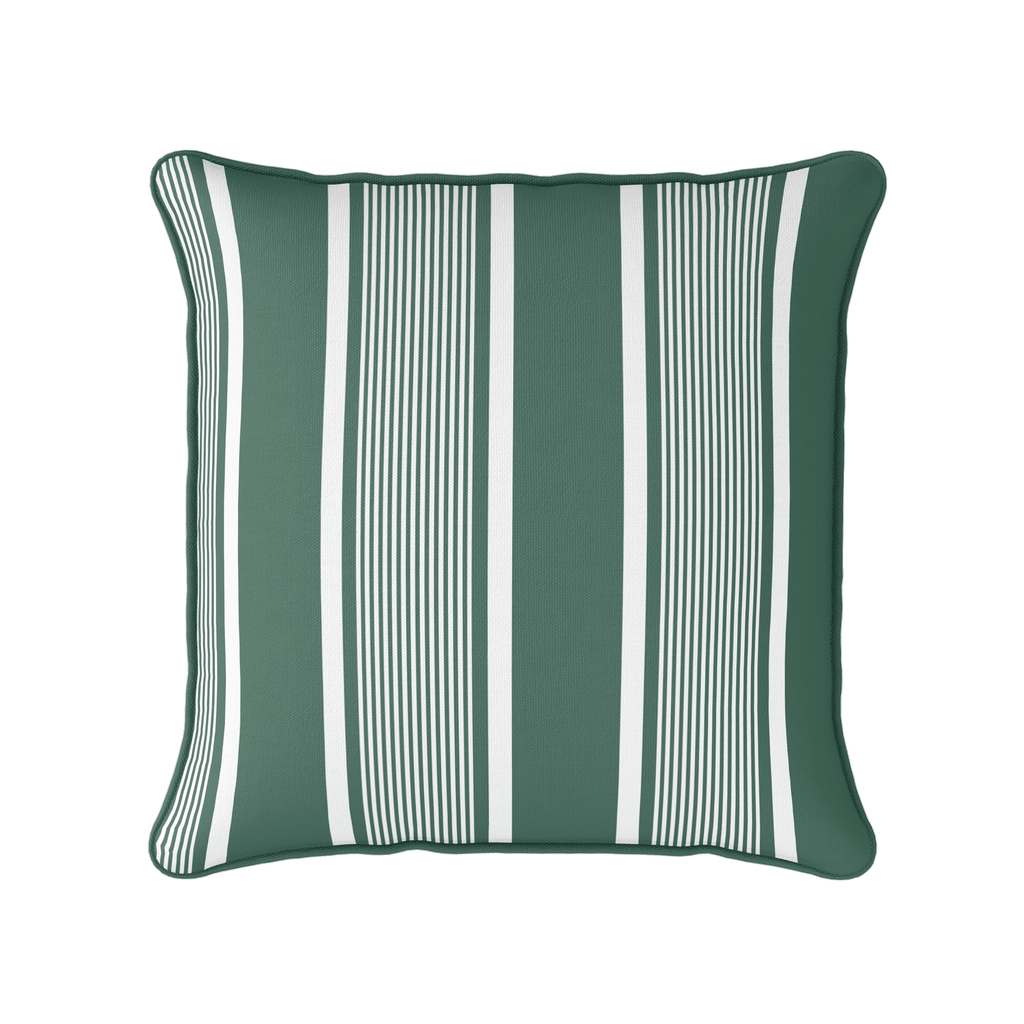Deckchair Stripe Fabric - Leaf