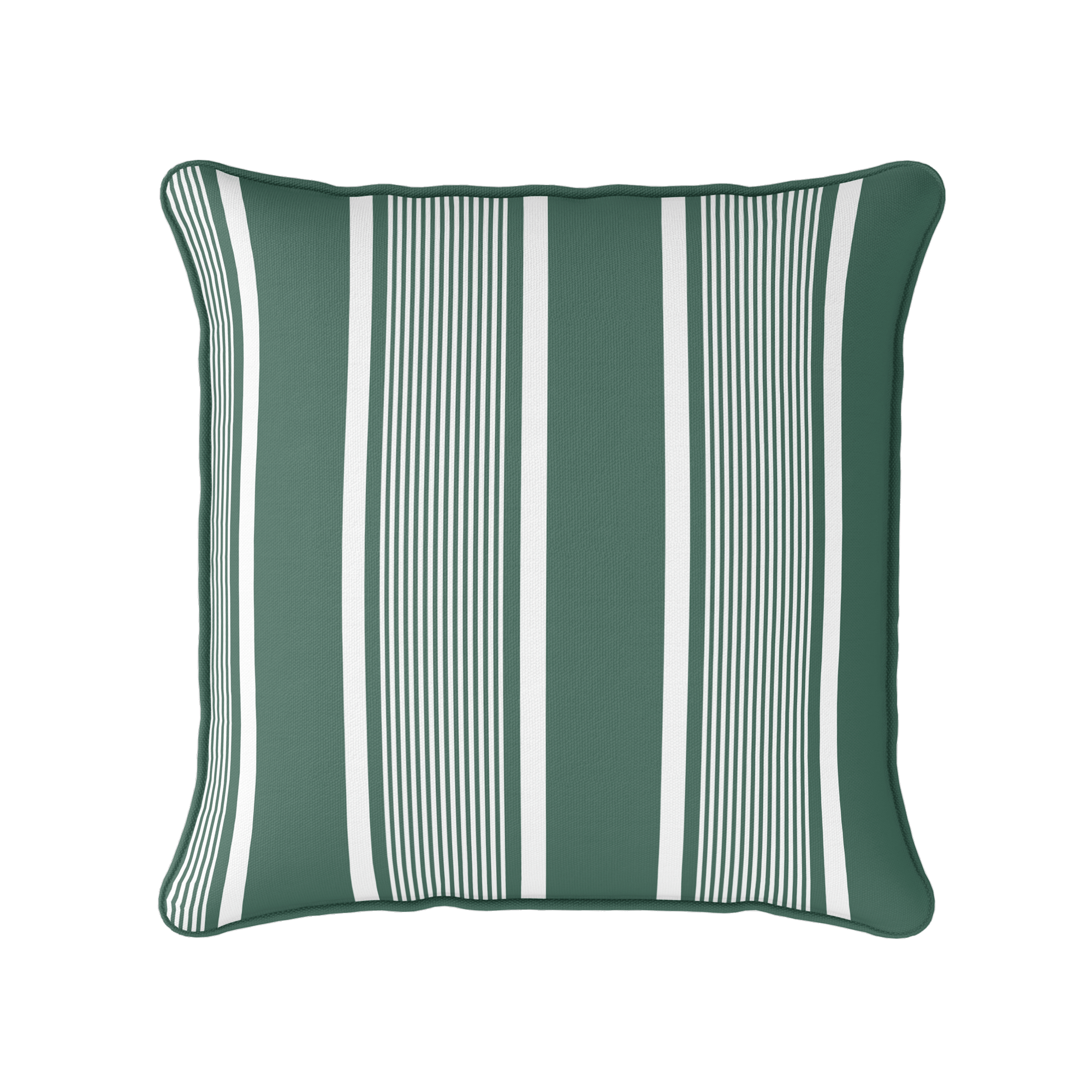 Deckchair Stripe Fabric - Leaf