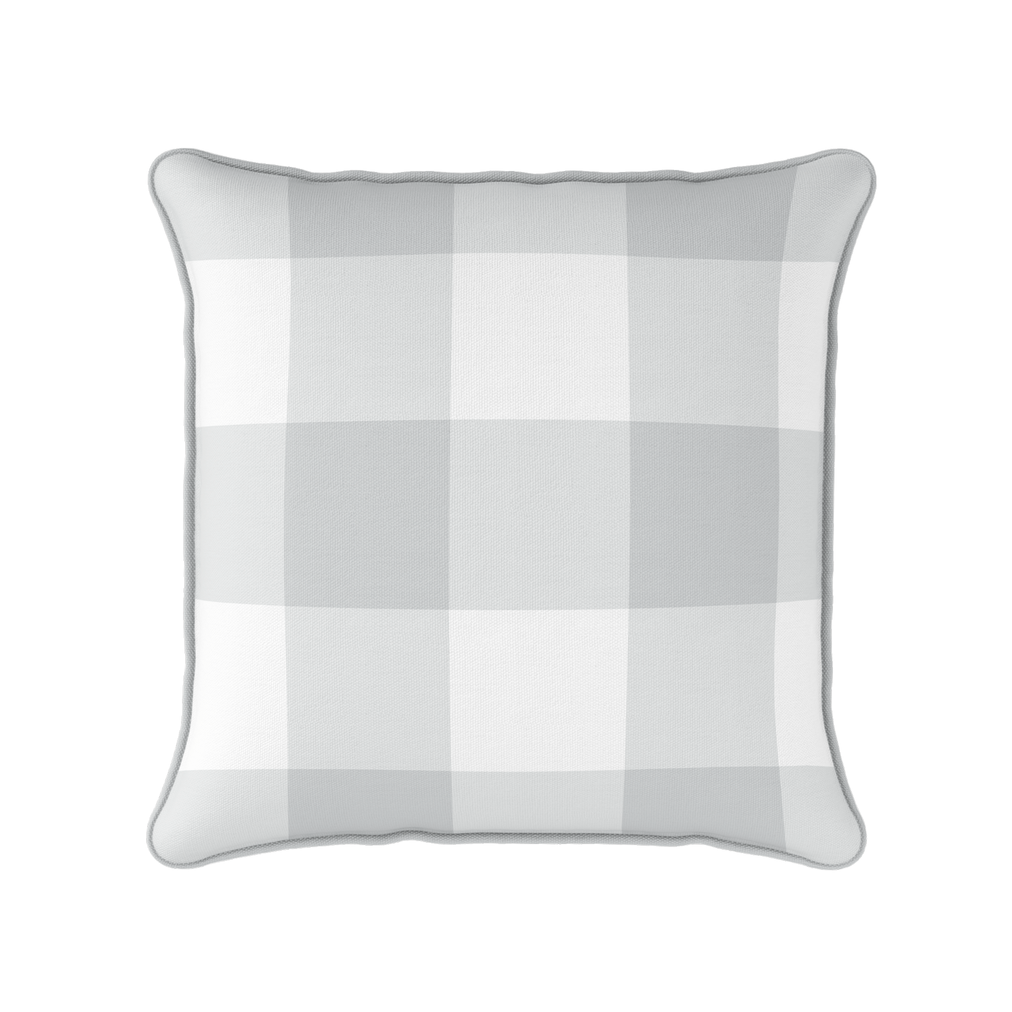 Gingham Check Jumbo Fabric - Dove