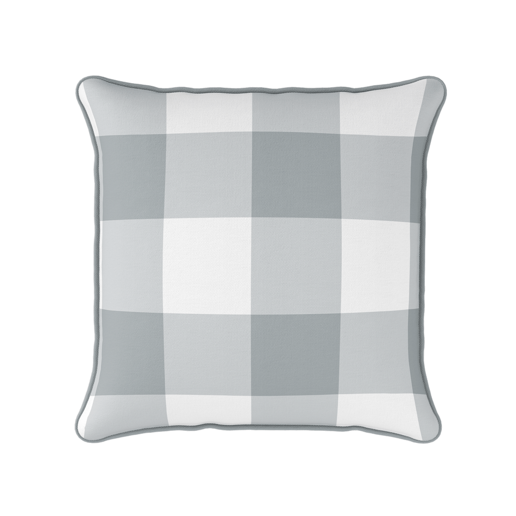 Gingham Check Jumbo Fabric - Koala