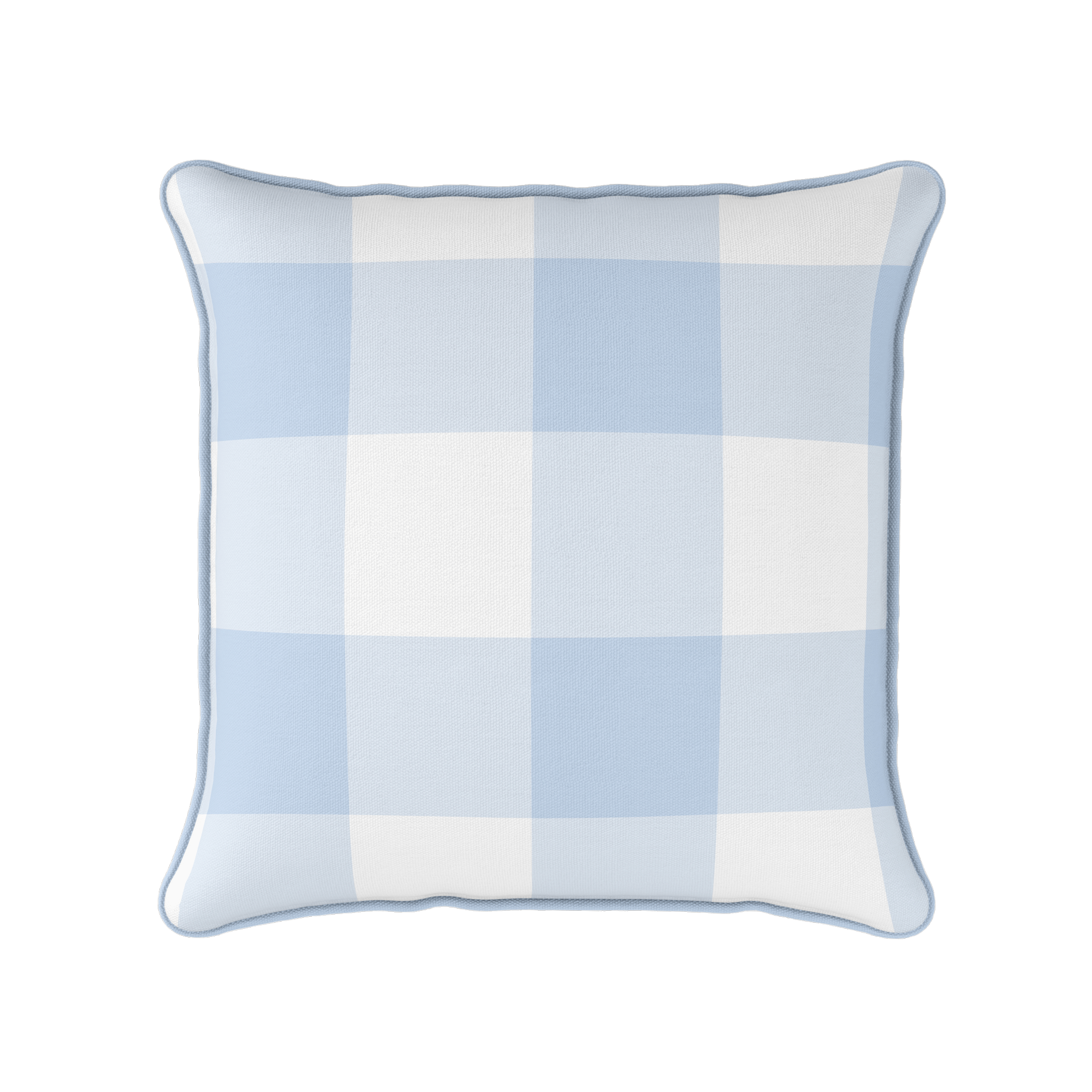 Gingham Check Jumbo Fabric - Serenity