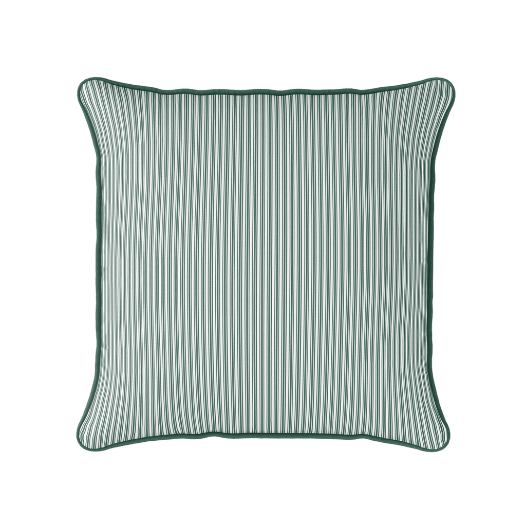 Ticking Stripe Fabric - Leaf