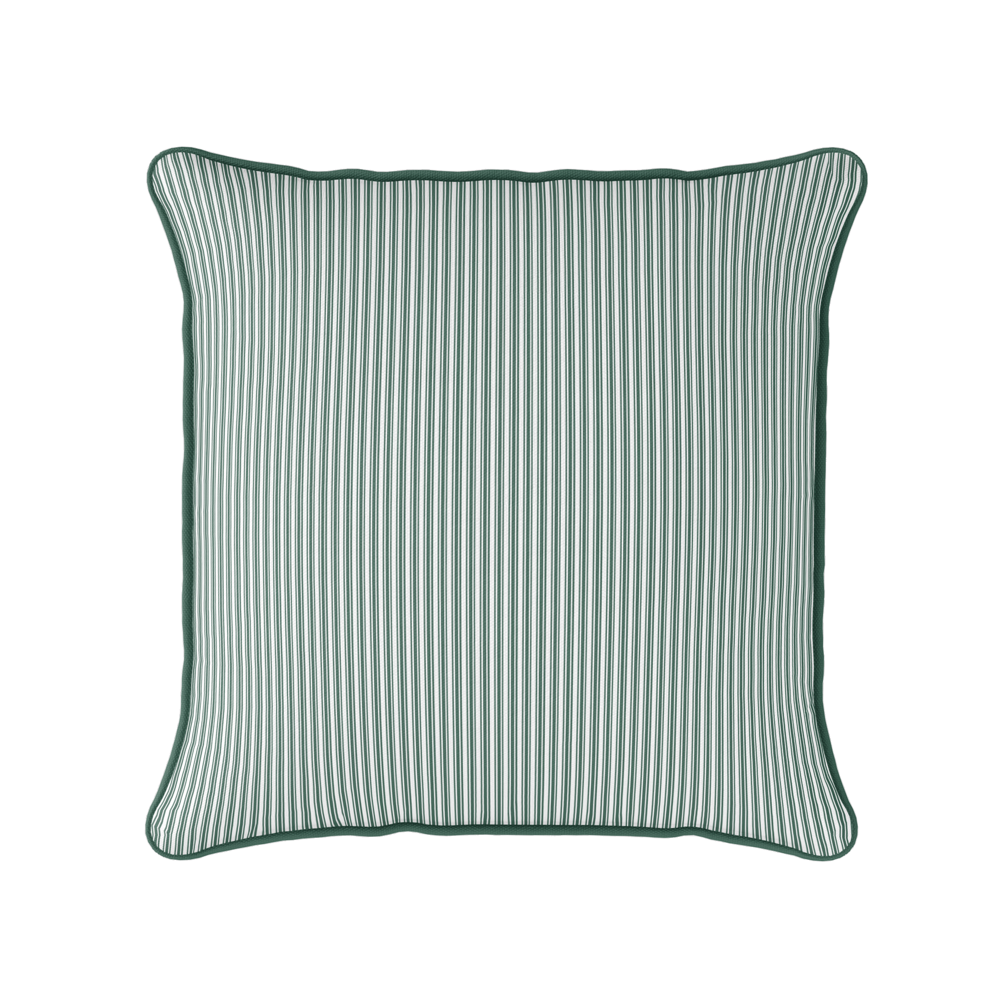 Ticking Stripe Fabric - Leaf