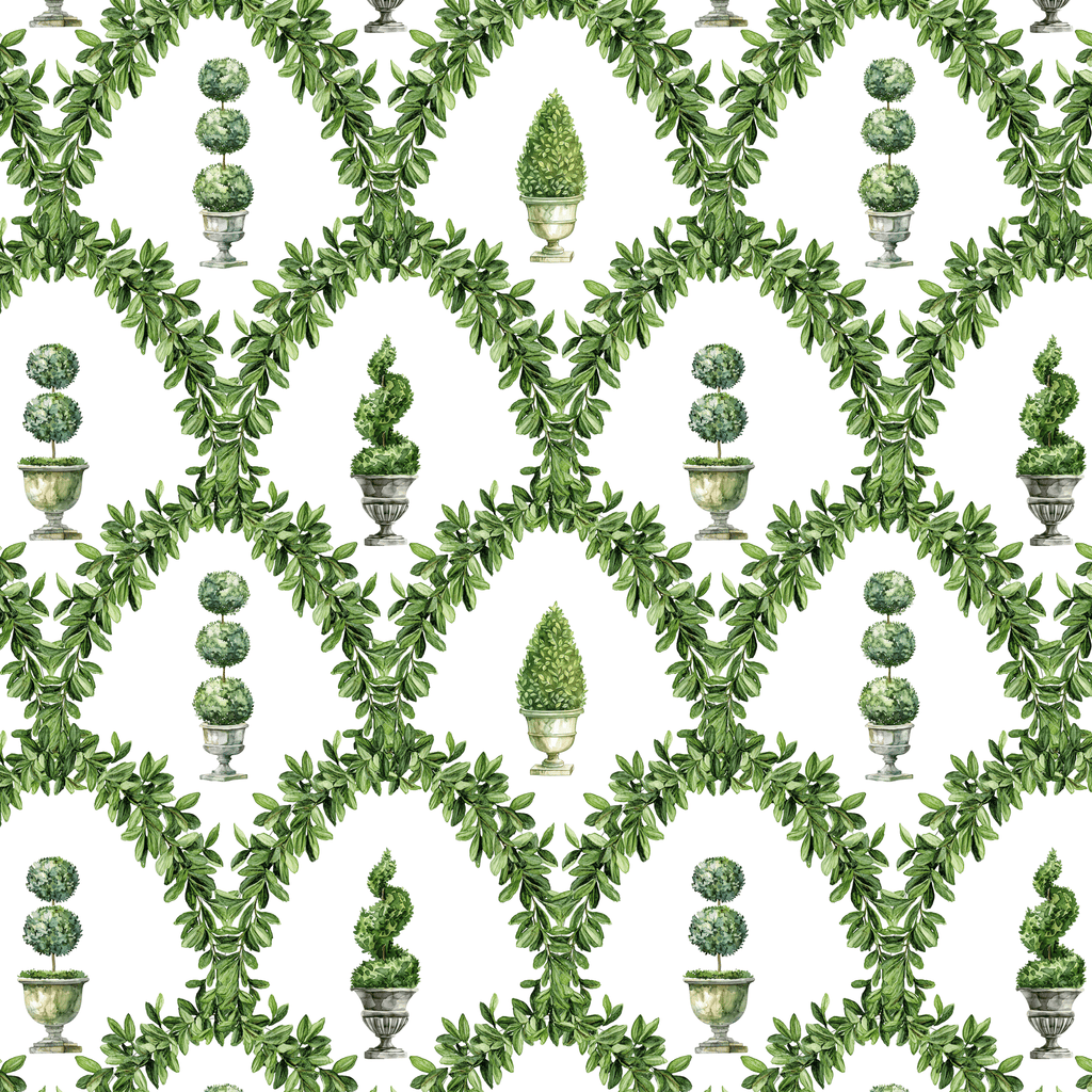 Topiary Tree Trellis Fabric