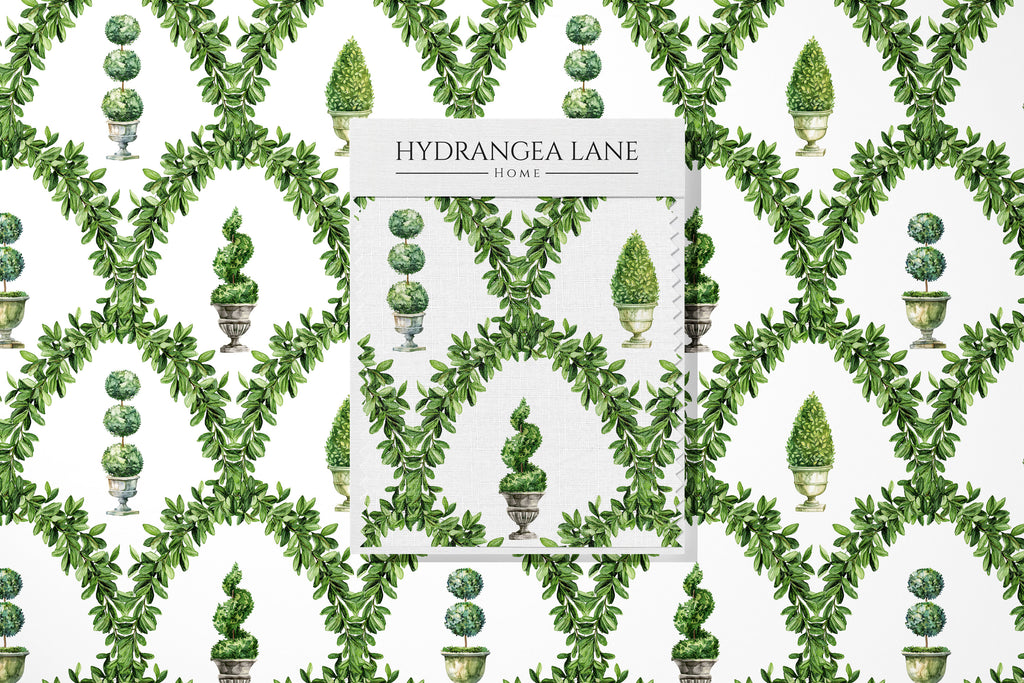 Topiary Tree Trellis Fabric