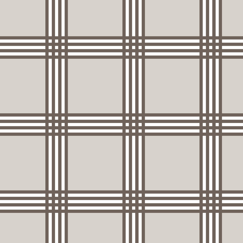 Trafalgar Check Neutral Fabric