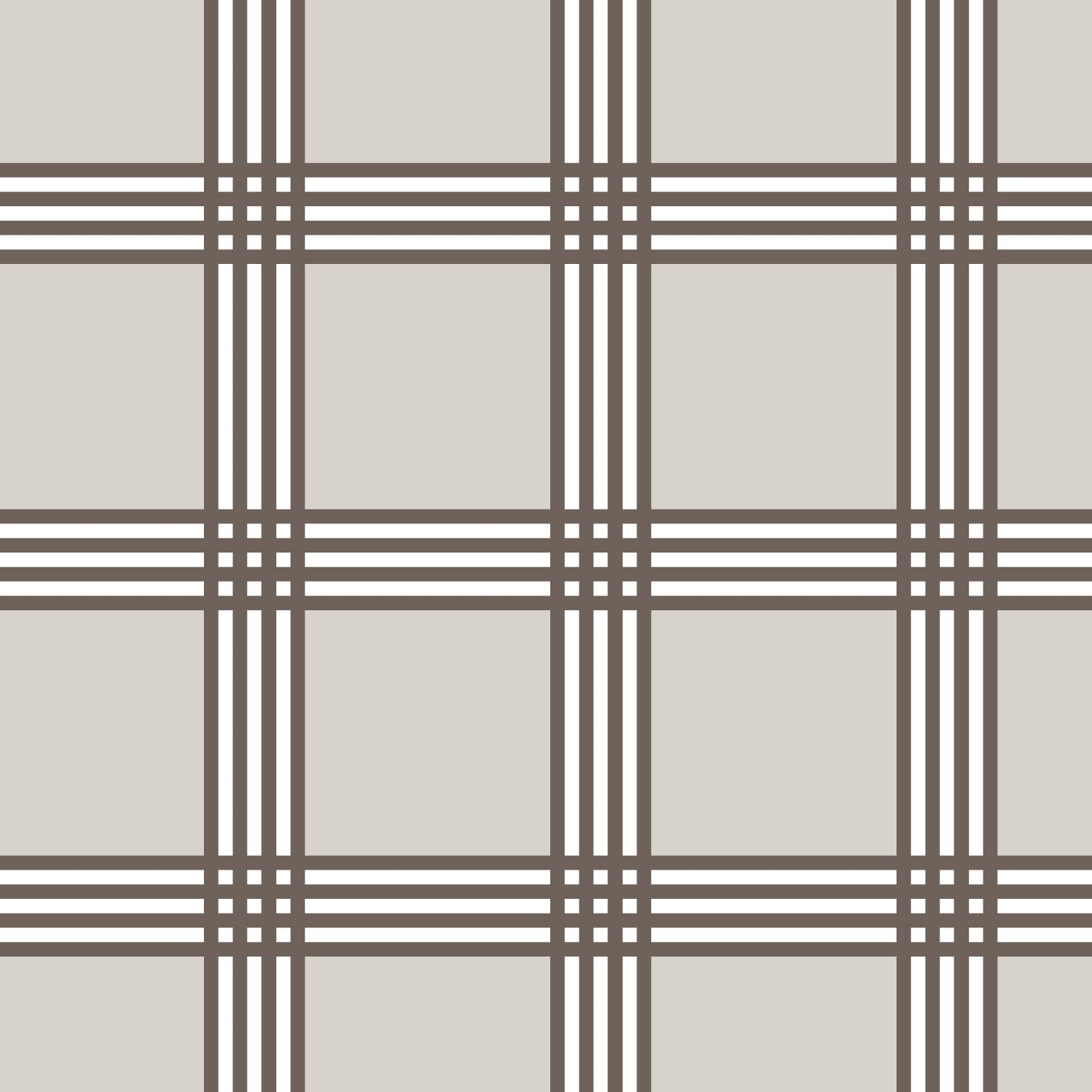 Trafalgar Check Neutral Fabric