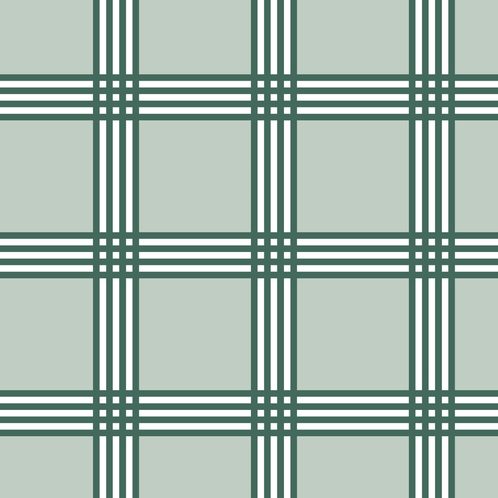 Trafalgar Check Green Fabric
