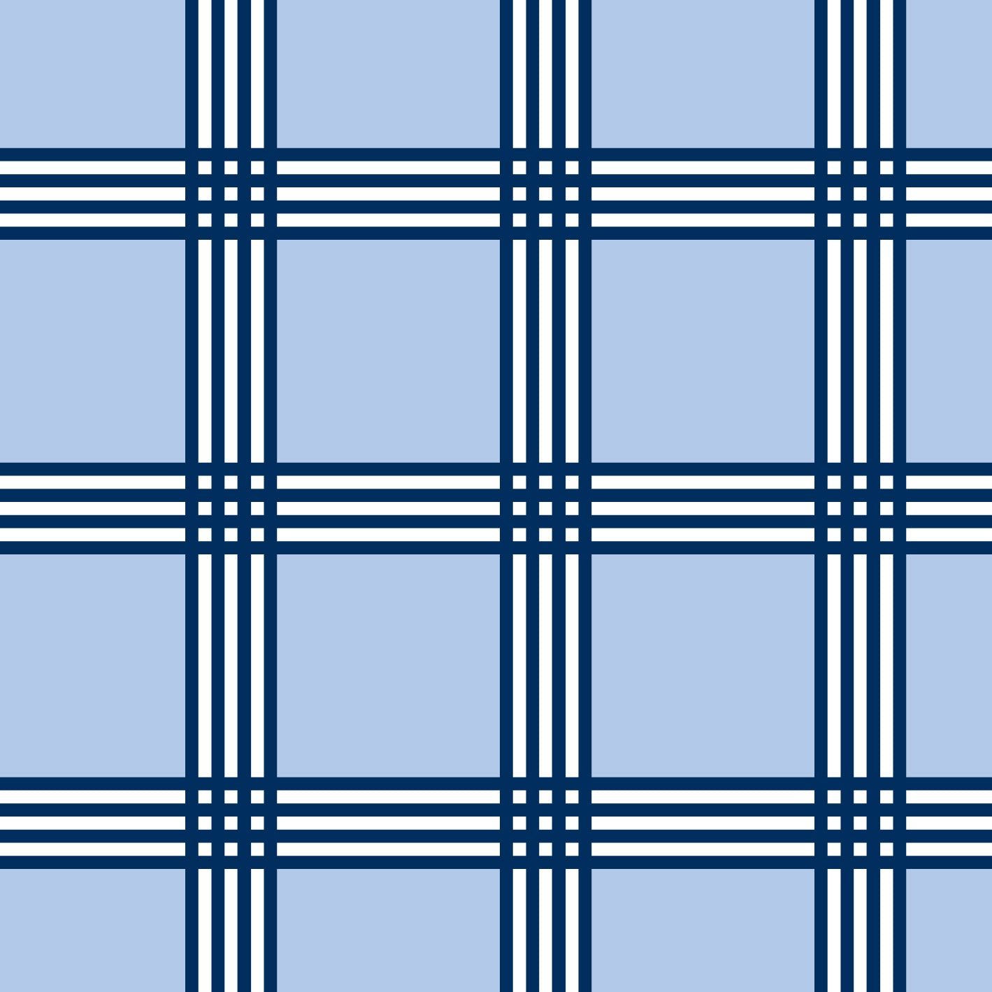 Trafalgar Check  Blue Fabric