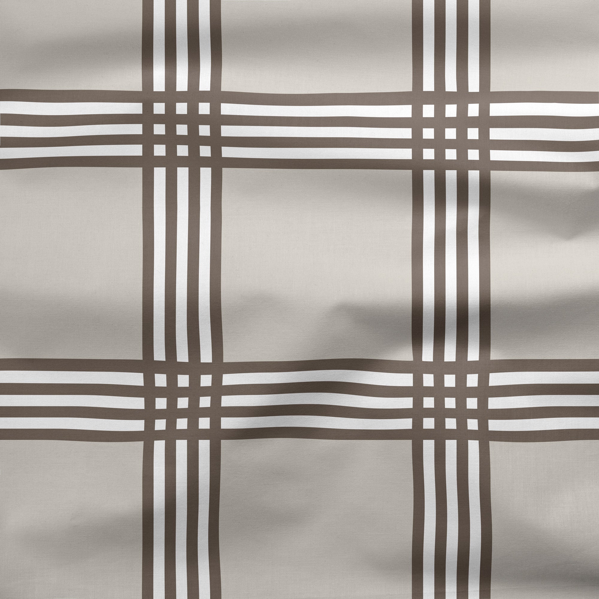 Trafalgar Check Neutral Fabric