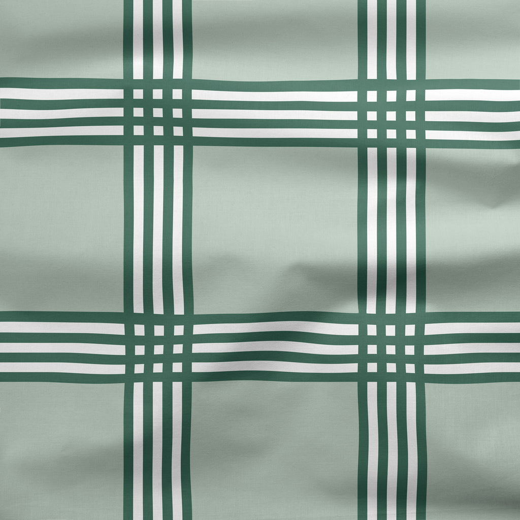 Trafalgar Check Green Fabric