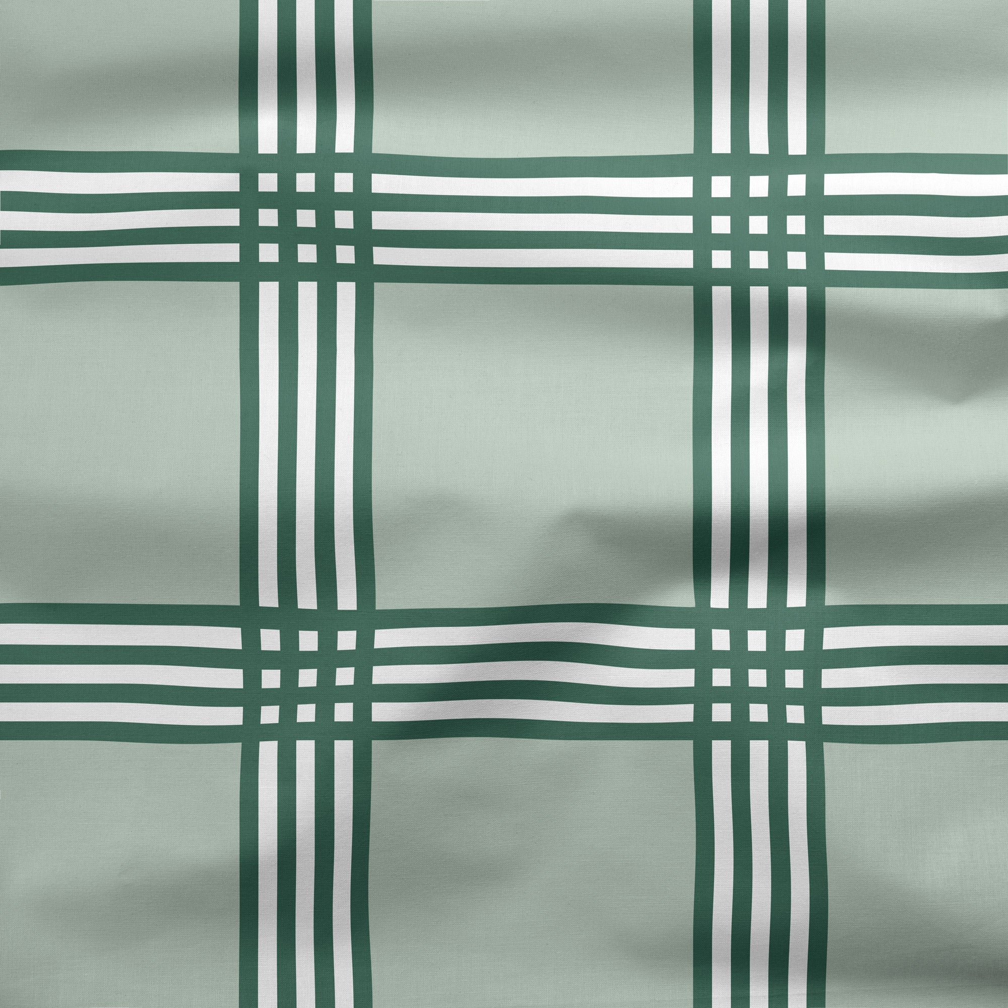 Trafalgar Check Green Fabric