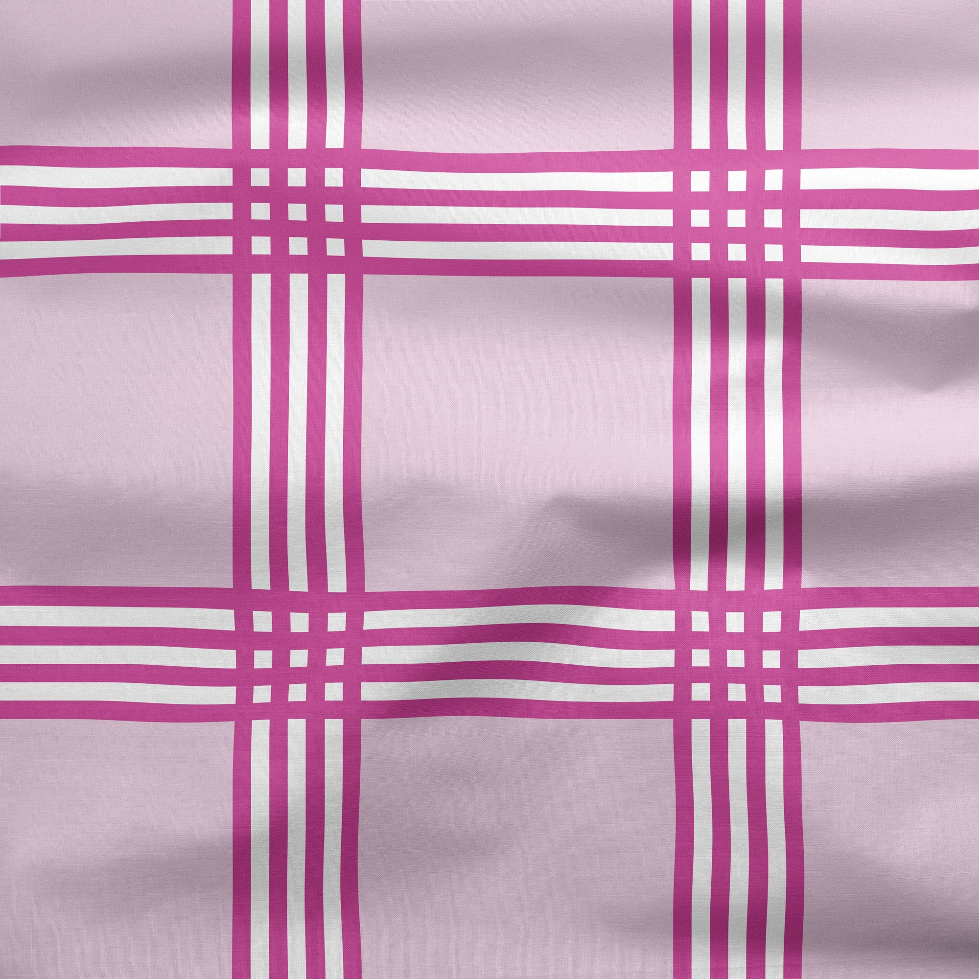 Trafalgar Check Pink Fabric