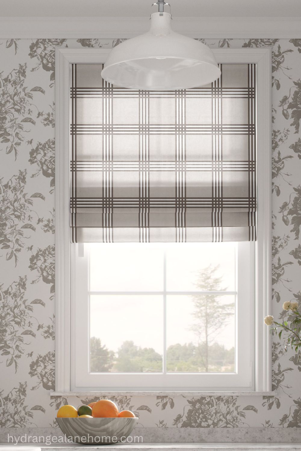 Trafalgar Check Neutral Fabric