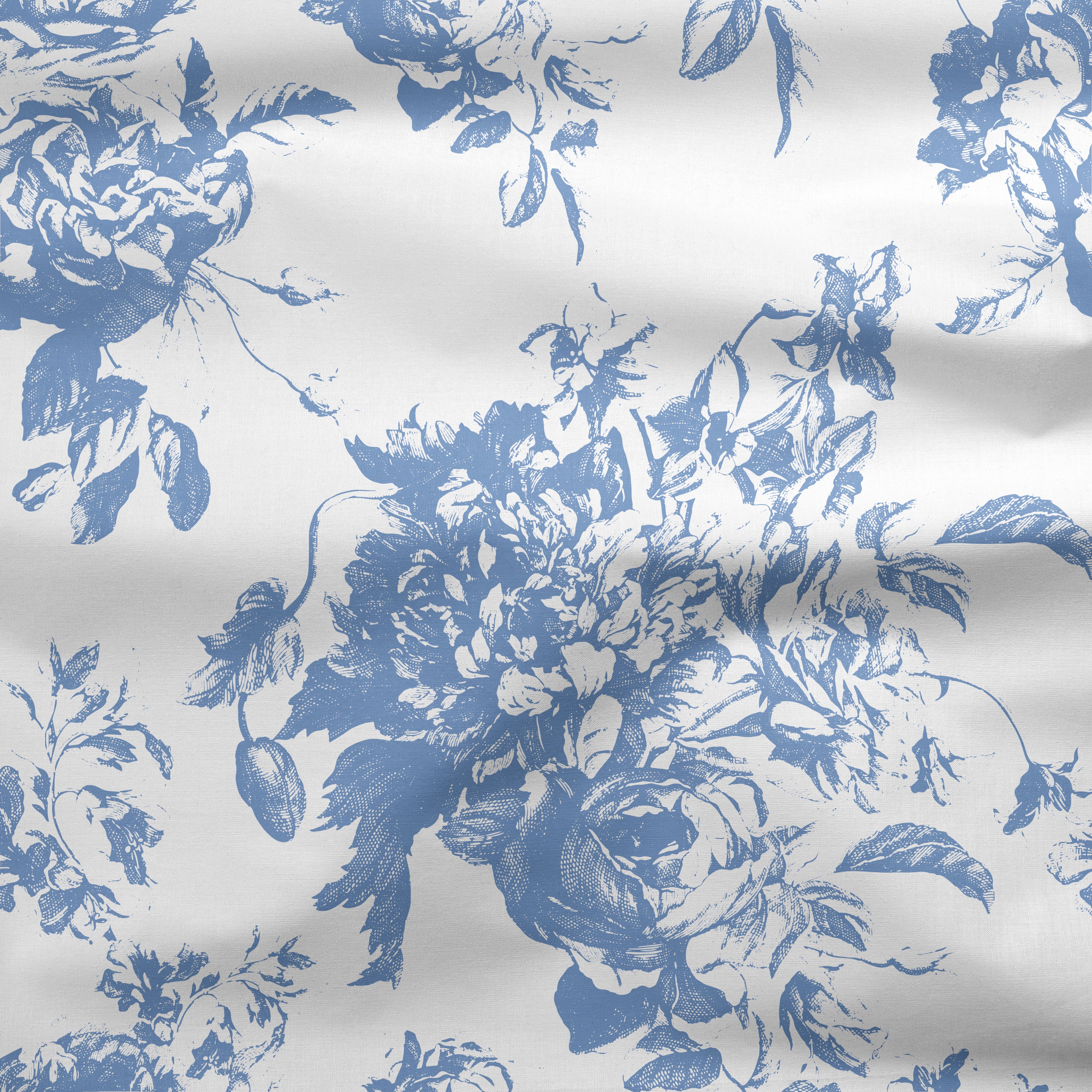 Villandry French Rose Toile - Breeze Blue