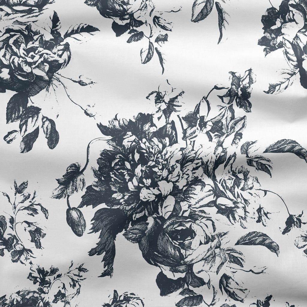 Villandry French Rose Toile - Graphite