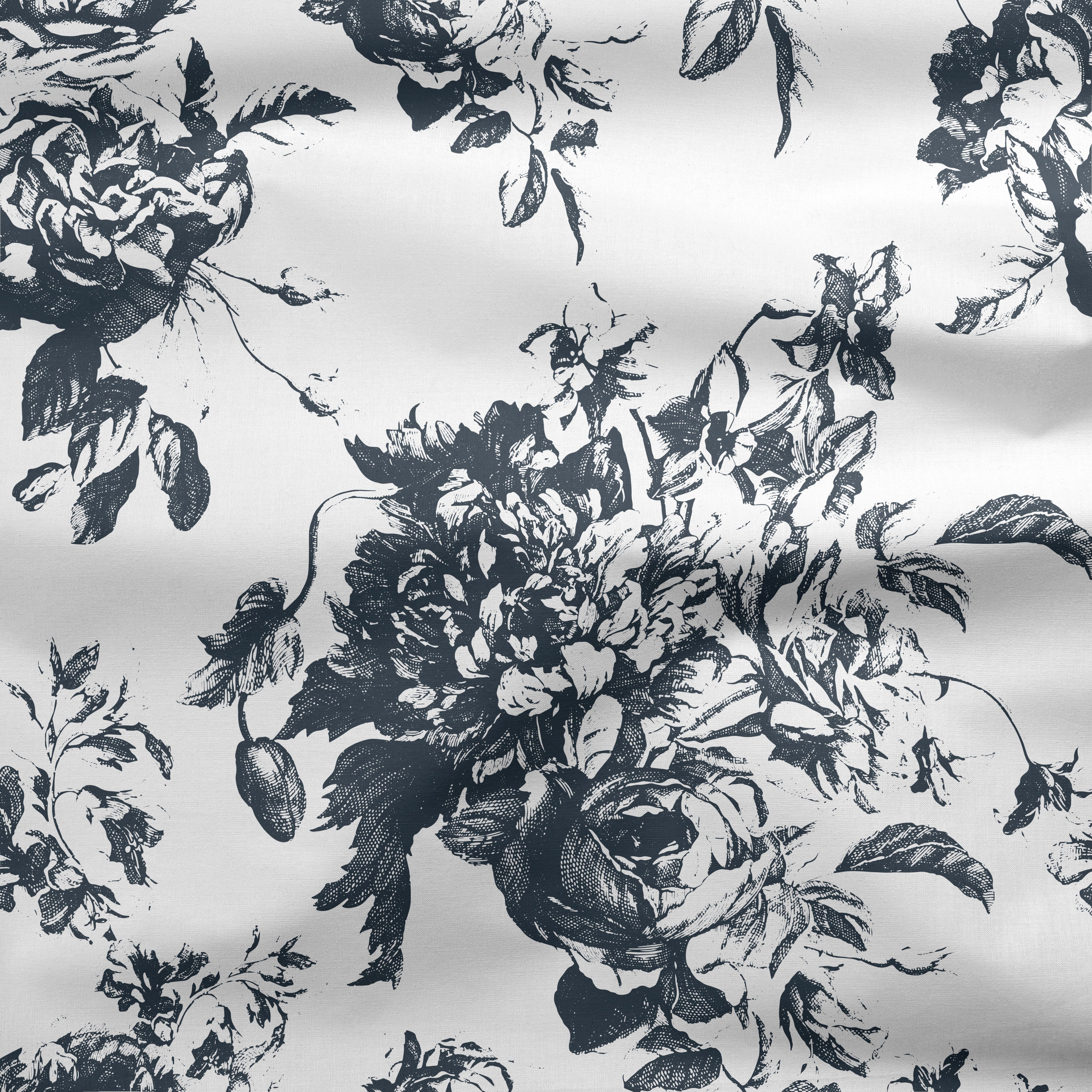 Villandry French Rose Toile - Graphite