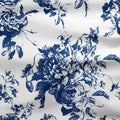 Villandry French Rose Toile - Navy Blue