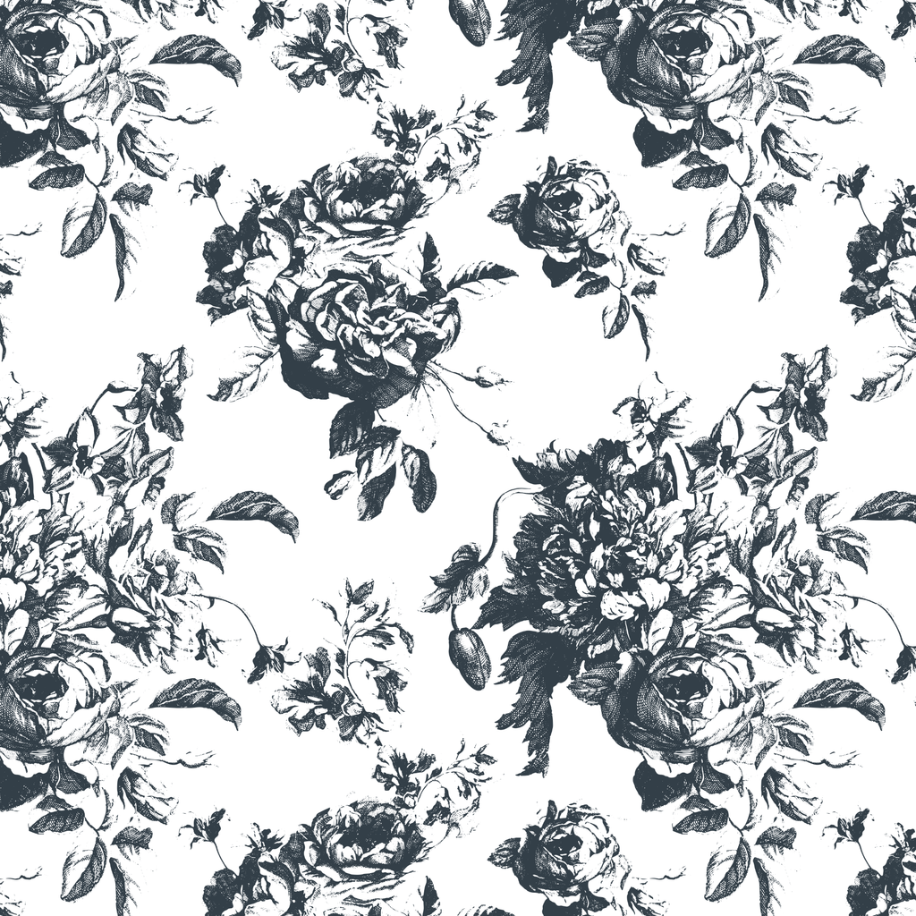 Villandry French Rose Toile - Graphite