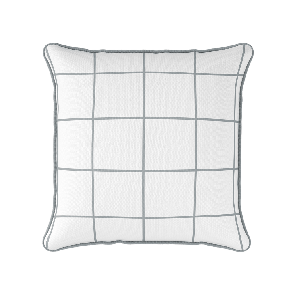 Window Pane Check Fabric - Koala