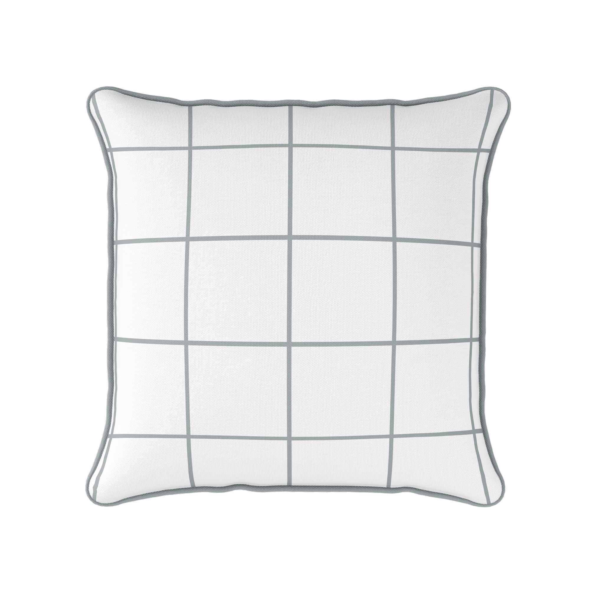 Window Pane Check Fabric - Koala