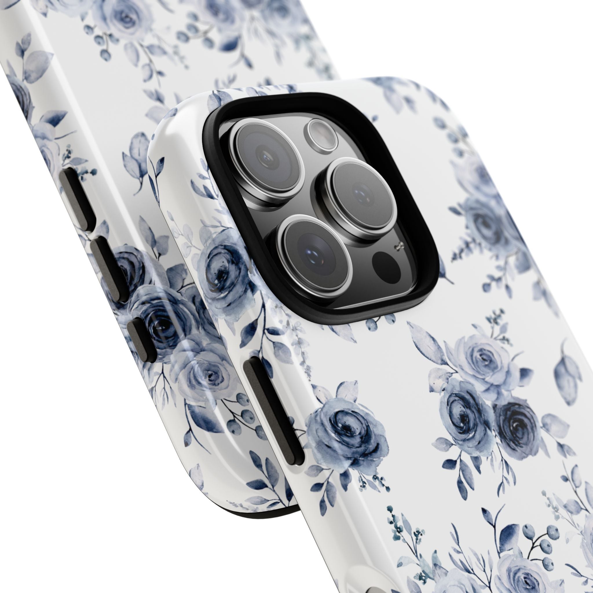 Adele Blue Roses Tough iPhone Case - Hydrangea Lane Home