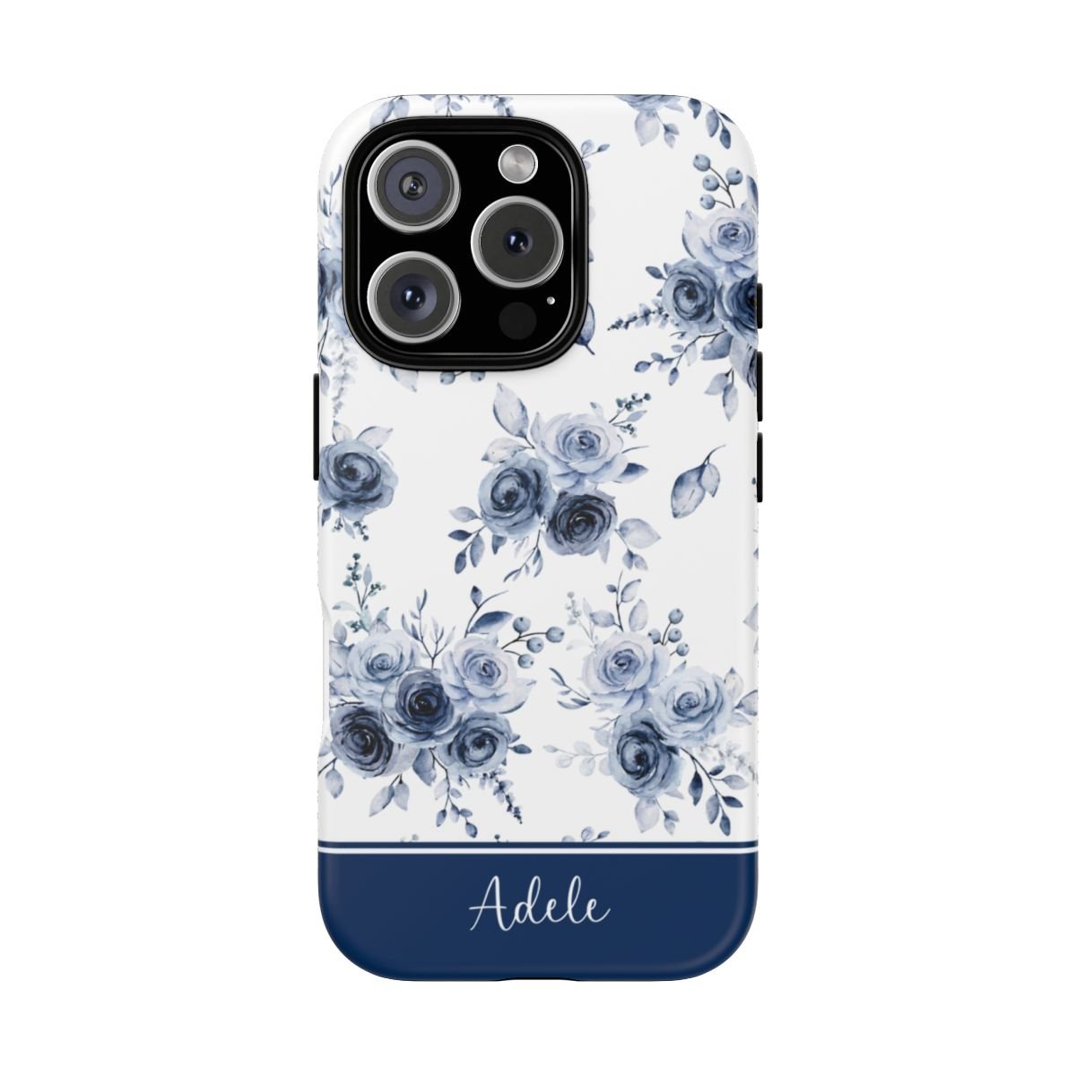 Adele Blue Roses Tough iPhone Case - Hydrangea Lane Home