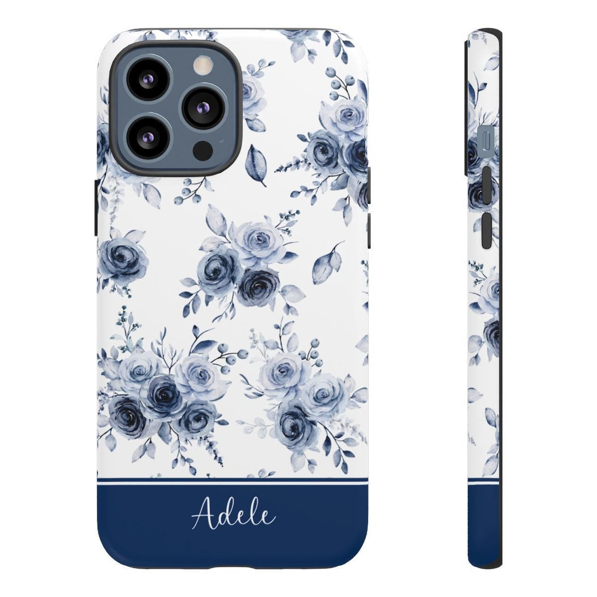 Adele Blue Roses Tough iPhone Case - Hydrangea Lane Home