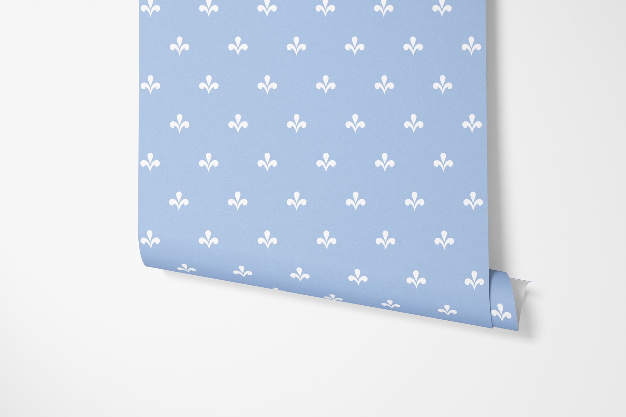 Amalfi Swish Reverse Wallpaper - Cornflower - Hydrangea Lane Home