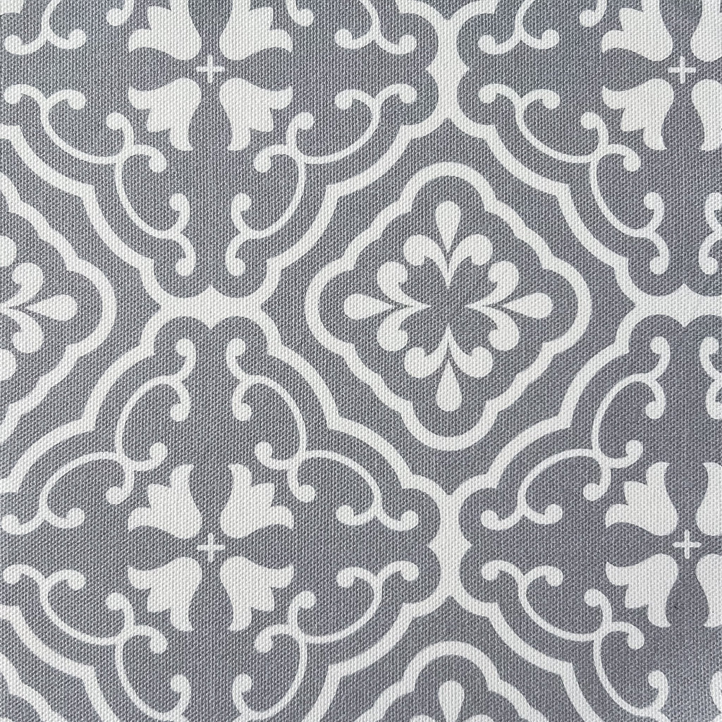 Amalfi Tulip Scroll Fabric - Koala - Hydrangea Lane Home
