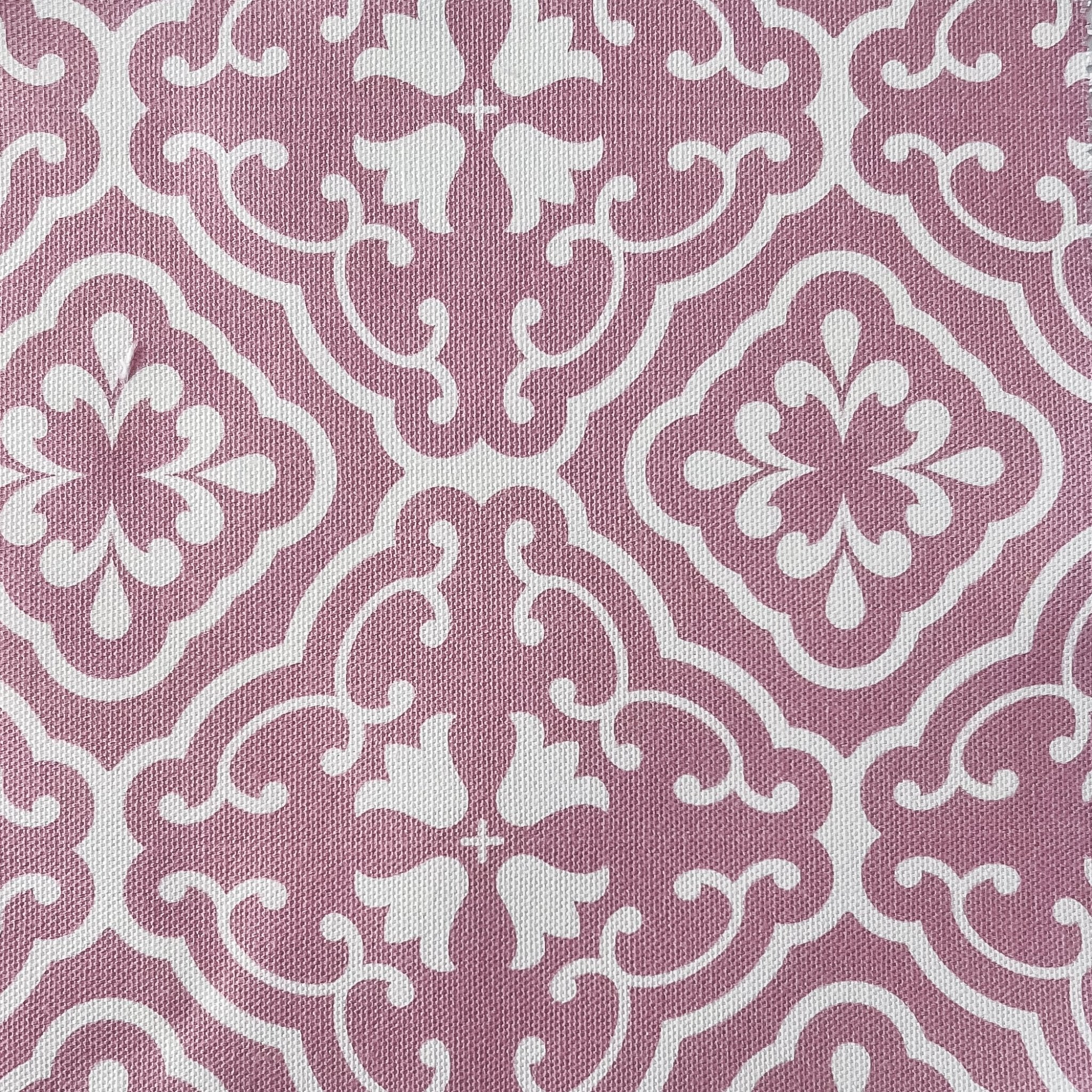 Amalfi Tulip Scroll Fabric - Tickled Pink - Hydrangea Lane Home