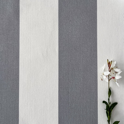Awning Stripe Fabric - Koala - Hydrangea Lane Home
