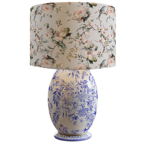 Bird in Blossom Fabric - Linen - Hydrangea Lane Home